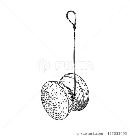 string yo yo sketch hand drawn vector string yo yo sketch hand drawn vector 125033493