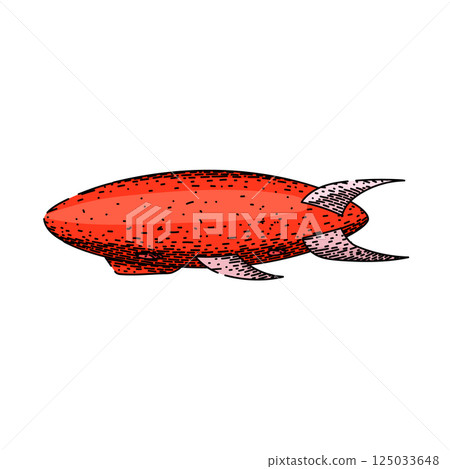 zeppelin airship sketch hand drawn vector zeppelin airship sketch hand drawn vector 125033648