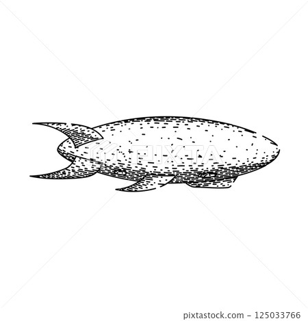 zeppelin airship sketch hand drawn vector zeppelin airship sketch hand drawn vector 125033766