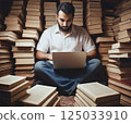 A man reading a book 125033910