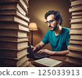 Man using a computer 125033913