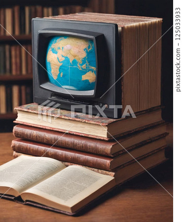 A computer made from a book 125033933