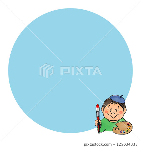 Painter boy copy space 125034335