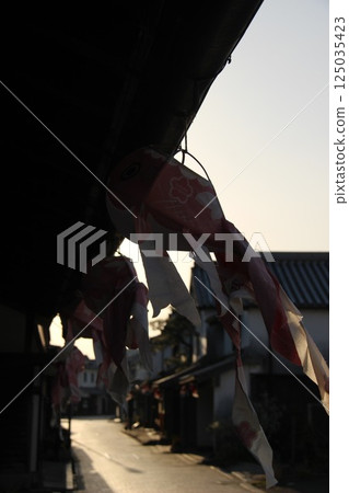 "Goldfish Lanterns" White-walled streetscape, Yamaguchi Prefecture Tourism, Yanai City 125035423