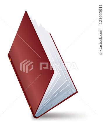 Realistic book. Learning or education concept. Design of open book or notebook. Reading, learn and receive education through books. Read more books Realistic book. Learning or education concept. Design of open book or notebook. Reading, learn and receive education through books. Read more books 125035911