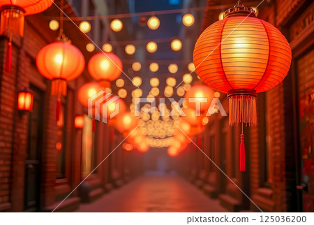 chinese lanterns in chinatown 125036200
