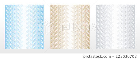 Set of abstract geometric patterns. Seamless vector backgrounds. Colored ornaments Graphic modern patterns Simple lattice graphic design Set of abstract geometric patterns. Seamless vector backgrounds. Colored ornaments Graphic modern patterns Simple lattice graphic design 125036708