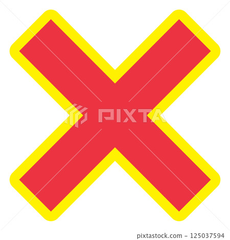 紅十字的簡單圖示(紅色部分不透明度為 80%) 紅十字的簡單圖示(紅色部分不透明度為 80%) 125037594