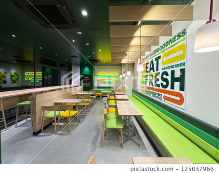 Inside the Subway store Inside the Subway store 125037966