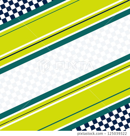 Racing checkered green pattern Racing checkered green pattern 125039322