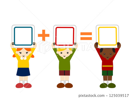 Children doing addition 125039517