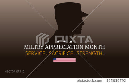 Service Sacrifice Strength Military Tribute 125039792