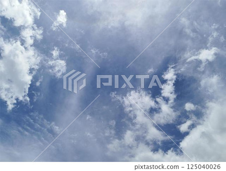 Blue sky background with clouds 125040026