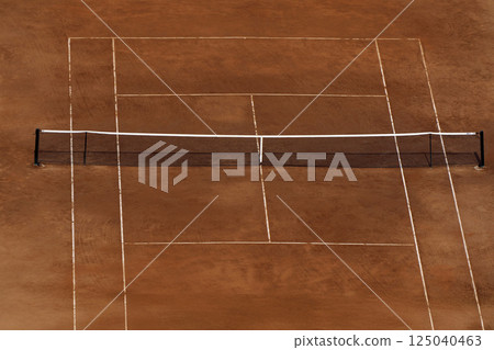 tennis red field aerial no people tennis red field aerial no people 125040463