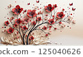 Artistic Paper Crafted Floral Display on Neutral Backdrop wallpaper. 125040626