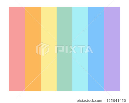 Rainbow color vertical stripes background material 125041450