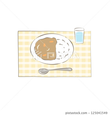 咖哩和米例證 125041549