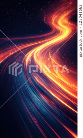 Abstract background with lines and light streaks in soft hues creating a harmonious atmosphere Abstract background with lines and light streaks in soft hues creating a harmonious atmosphere 125041662