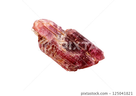 Tourmaline mineral stone on white background Tourmaline mineral stone on white background 125041821