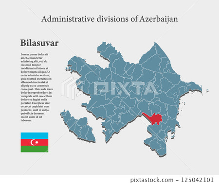 Vector map Azerbaijan, province Bilasuvar 125042101
