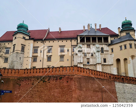 Wawel Royal Castle Krakow Poland daylight 125042359