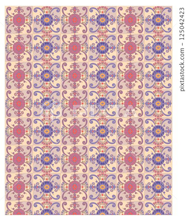 Decorative arabesque and ornamental mandala background set isolated vector Decorative arabesque and ornamental mandala background set isolated vector 125042423