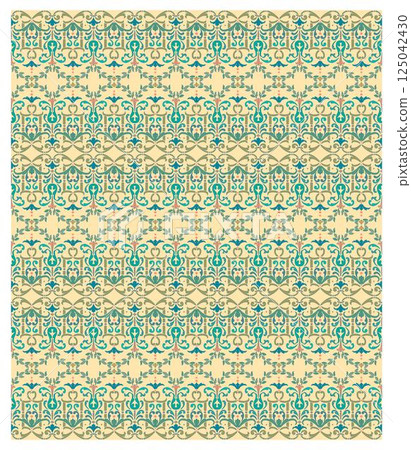 Decorative arabesque and ornamental mandala background set isolated vector 125042430