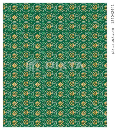 Decorative arabesque and ornamental mandala background set isolated vector Decorative arabesque and ornamental mandala background set isolated vector 125042441