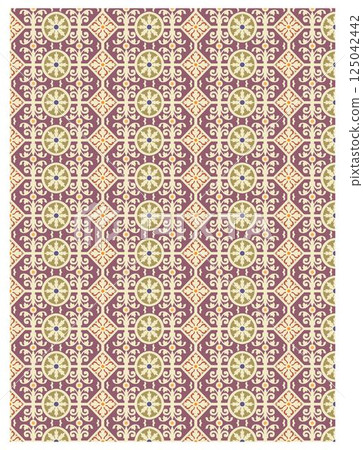 Decorative arabesque and ornamental mandala background set isolated vector Decorative arabesque and ornamental mandala background set isolated vector 125042442