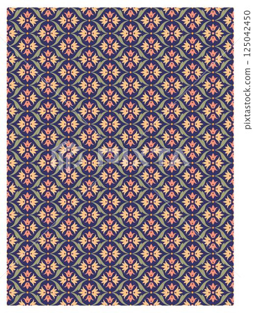 Decorative arabesque and ornamental mandala background set isolated vector 125042450