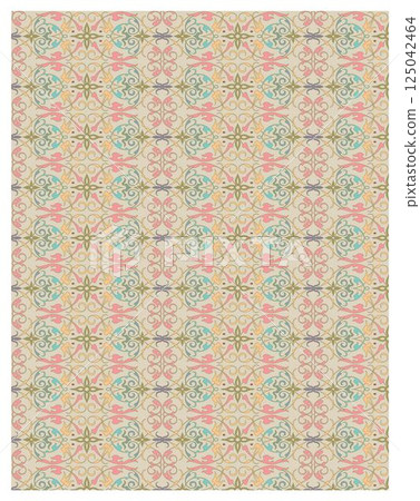 Decorative arabesque and ornamental mandala background set isolated vector 125042464