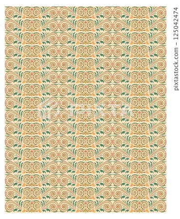 Decorative arabesque and ornamental mandala background set isolated vector 125042474