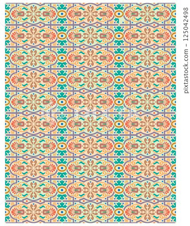Decorative arabesque and ornamental mandala background set isolated vector 125042498