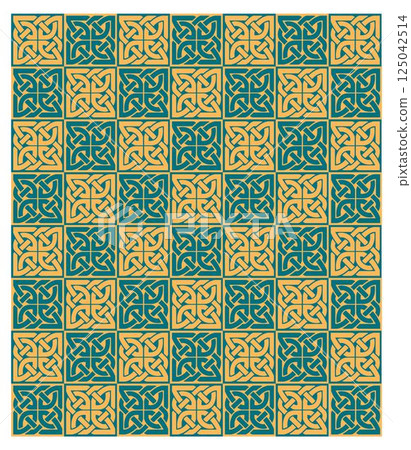 Decorative arabesque and ornamental mandala background set isolated vector Decorative arabesque and ornamental mandala background set isolated vector 125042514