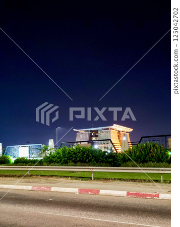 Black Star Square Accra Ghana at night 125042702