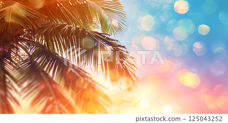 palm tree, beach, summer 125043252