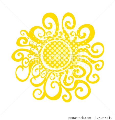 Cute doodle sun shine. Doodle sun sketch illustration. Hand drawn cute orange sun hand drawn. Not AI, Scribble doodle children drawn style. Vector illustration. Cute doodle sun shine. Doodle sun sketch illustration. Hand drawn cute orange sun hand drawn. Not AI, Scribble doodle children drawn style. Vector illustration. 125043410