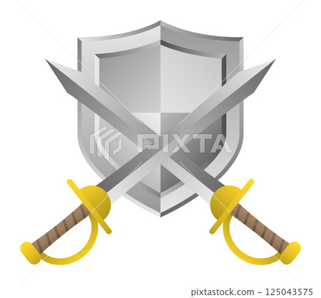 Sword and shield 125043575