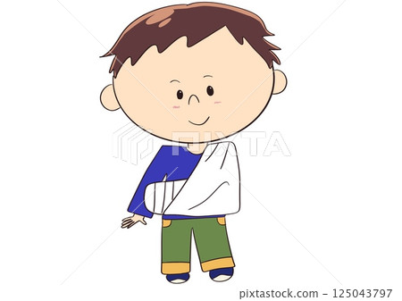 Injured boy 125043797