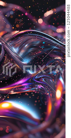 colorful dark holo glass waves background and wallpaper 125044488