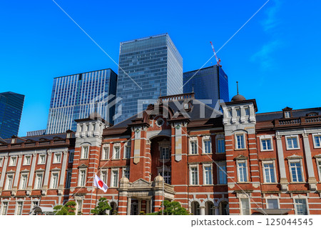 Tokyo, Chiyoda Ward, Marunouchi cityscape, Tokyo Station Tokyo, Chiyoda Ward, Marunouchi cityscape, Tokyo Station 125044545