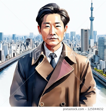 男子穿著外套 男子穿著外套 125044632