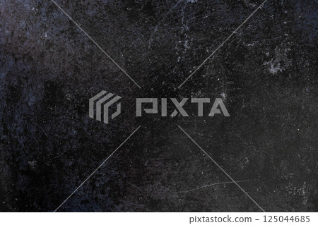 black enameled metal with stains and scratches 125044685