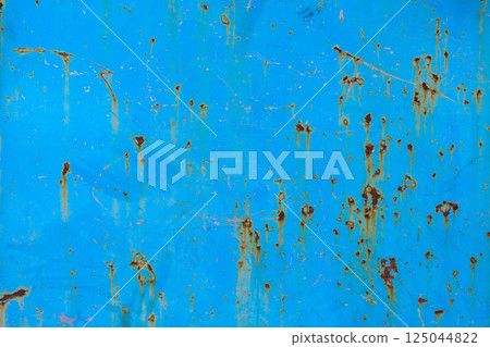 Rusty Blue Metal Surface Texture 125044822