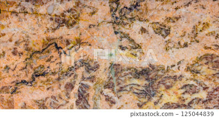 Detailed Close-Up of Mottled Orange and Grey Marble Texture Detailed Close-Up of Mottled Orange and Grey Marble Texture 125044839