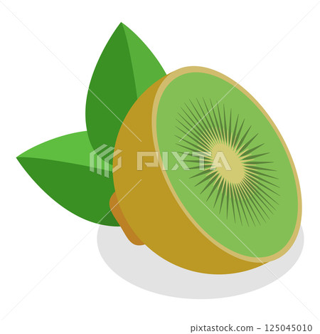 3D Isometric Flat Vector Set of Fruits, Tasty and Healthy Nutrition. Item 8 3D Isometric Flat Vector Set of Fruits, Tasty and Healthy Nutrition. Item 8 125045010