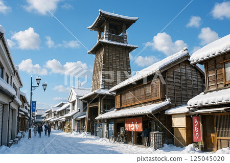藏屋町與時之鐘 雪景 125045020