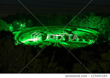 [Zenigata Sand Art] (Lighted up) Ariakecho, Kanonji City, Kagawa Prefecture 125045165