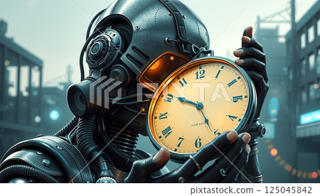 Robot Holding Time in Silence 125045842