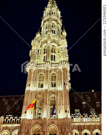 The Grand Palace, Brussels Belgium at night 125046001